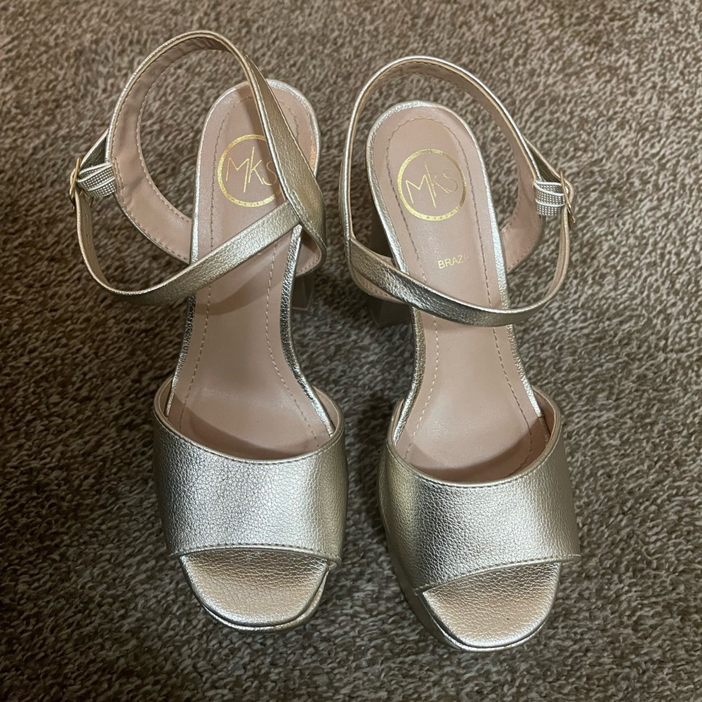 Gold Platform Heels